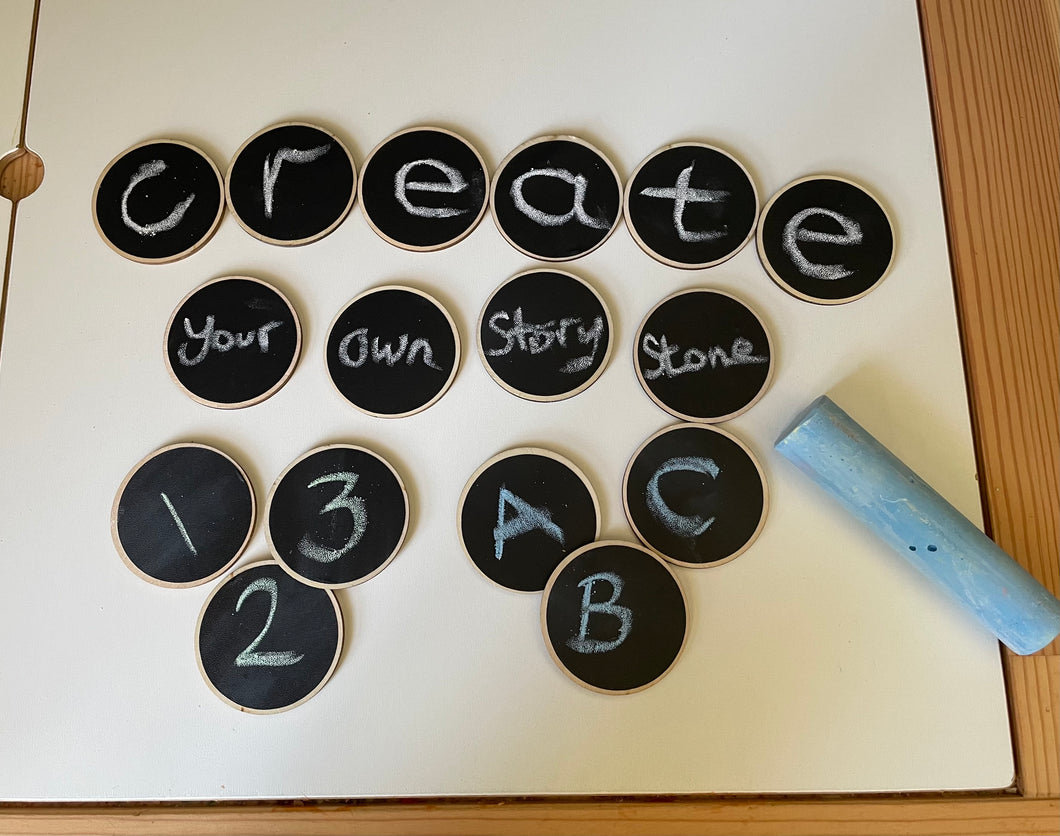 Story stones - chalkboard