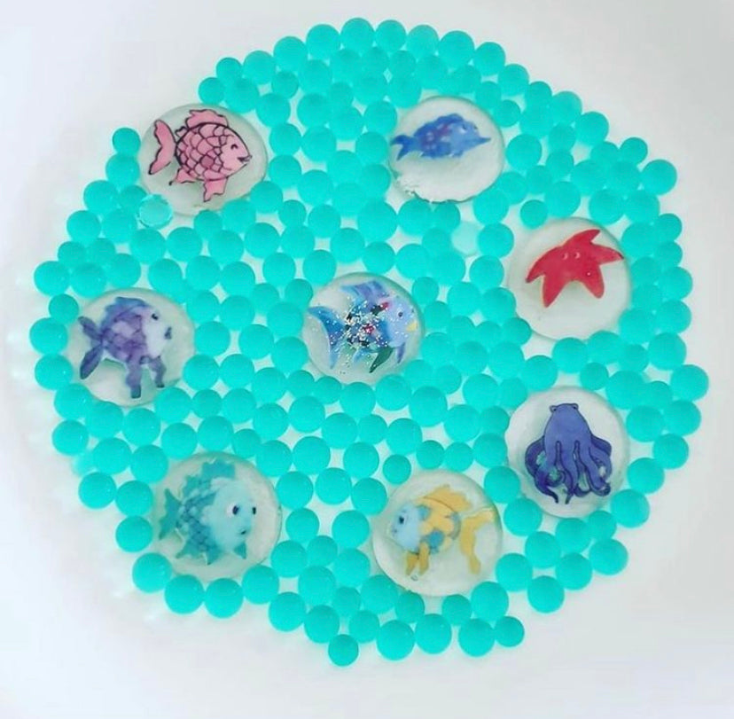 Story stones - The Rainbow Fish inspired